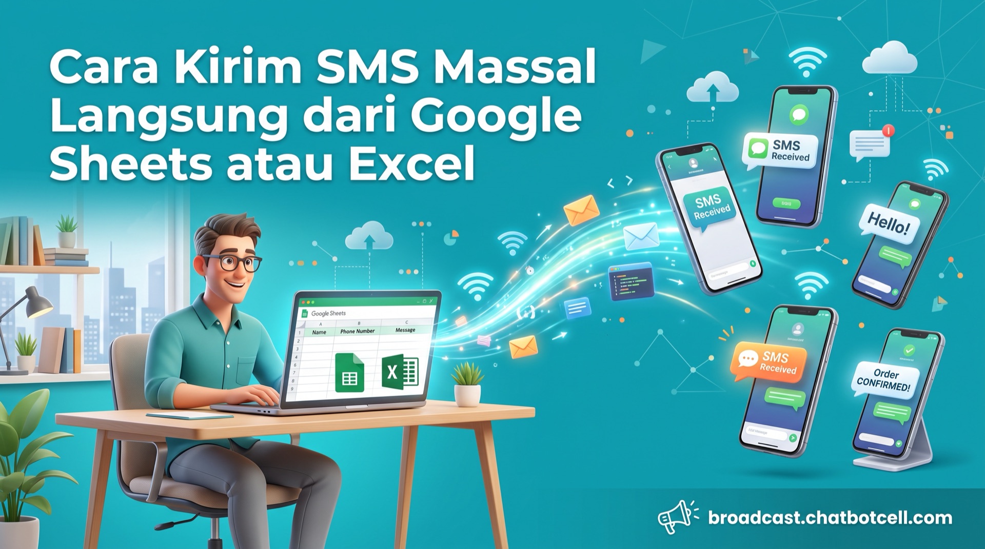 Cara Kirim SMS Massal Langsung dari Google Sheets atau Excel