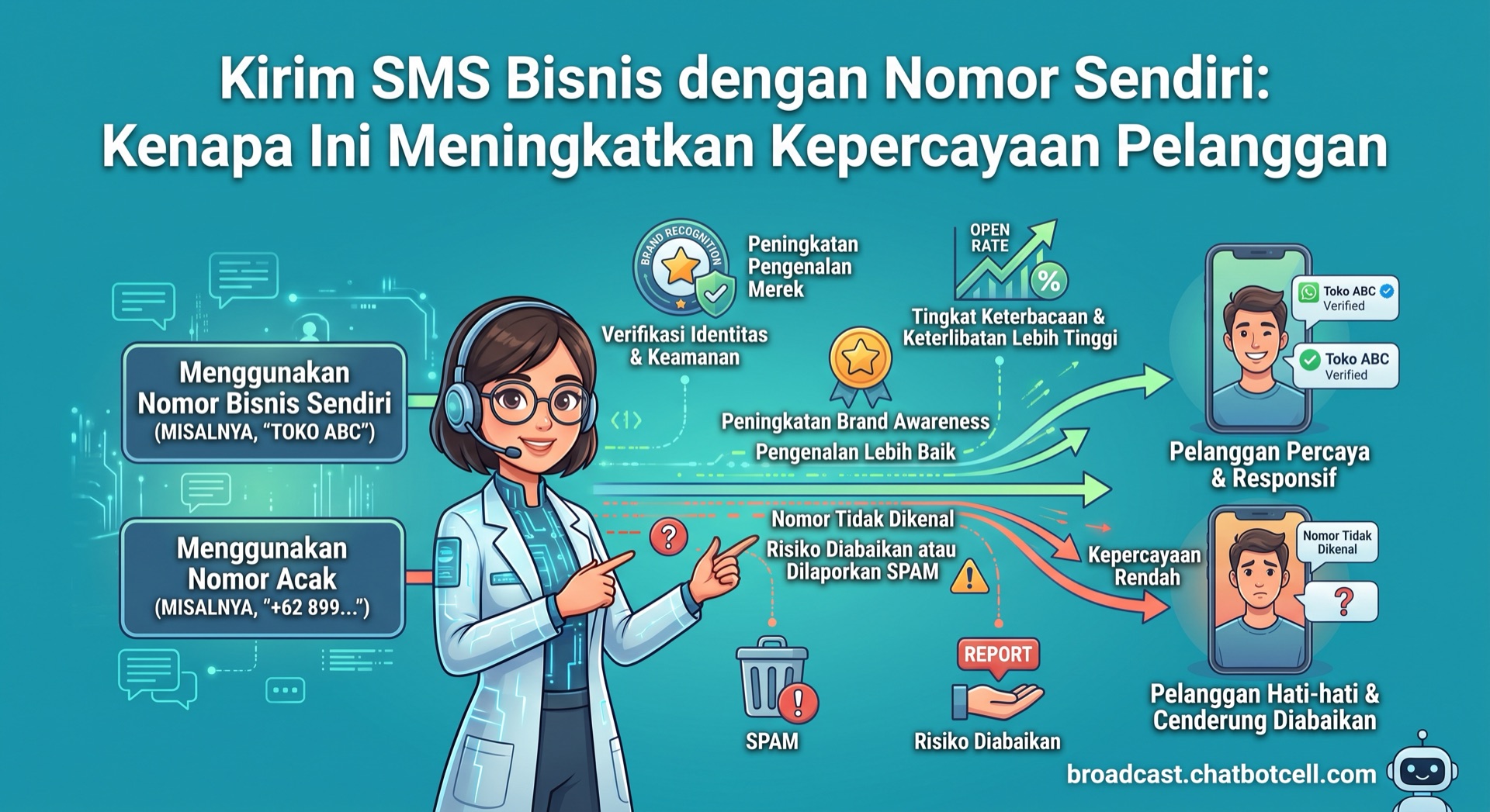 Kirim SMS Bisnis dengan Nomor Sendiri: Kenapa Ini Meningkatkan Kepercayaan Pelanggan