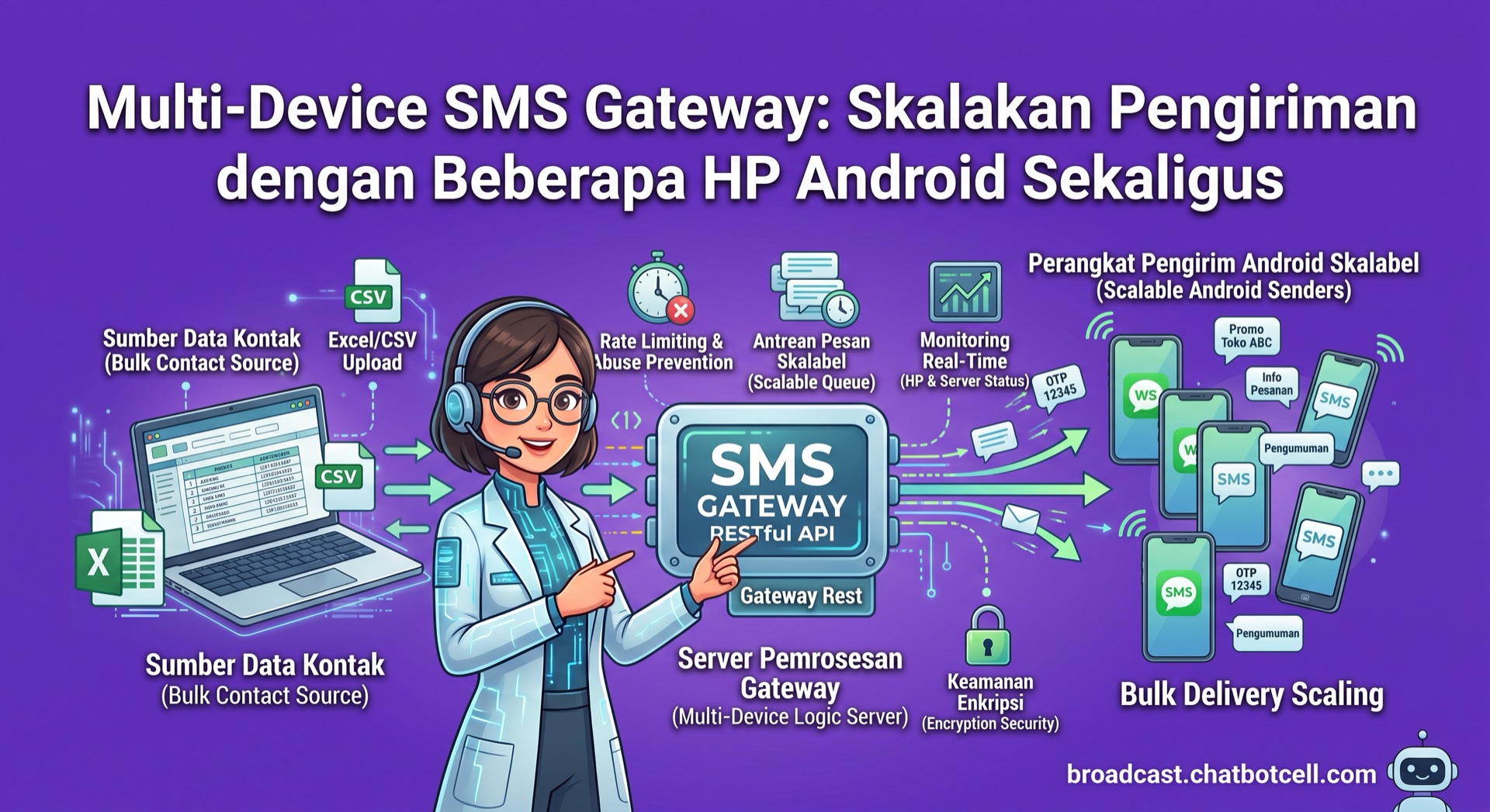 Multi-Device SMS Gateway: Skalakan Pengiriman dengan Beberapa HP Android Sekaligus