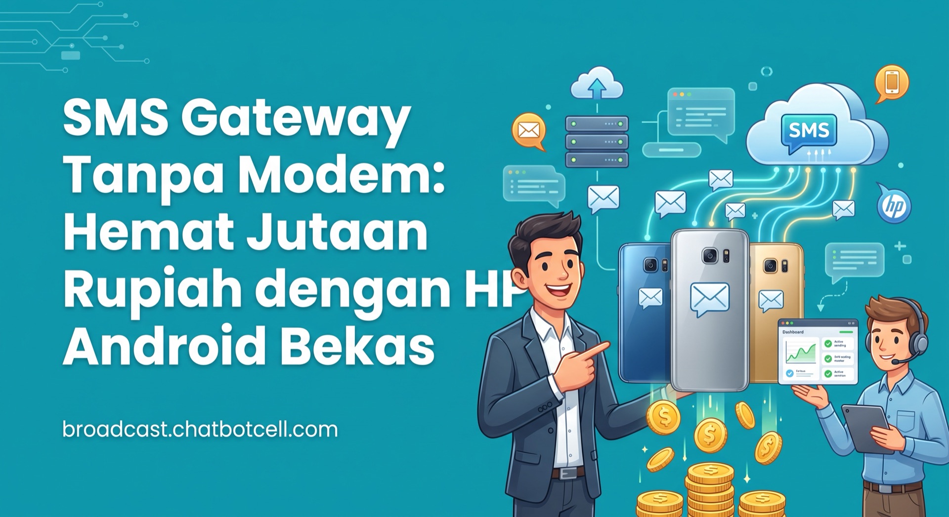 SMS Gateway Tanpa Modem: Hemat Jutaan Rupiah dengan HP Android Bekas